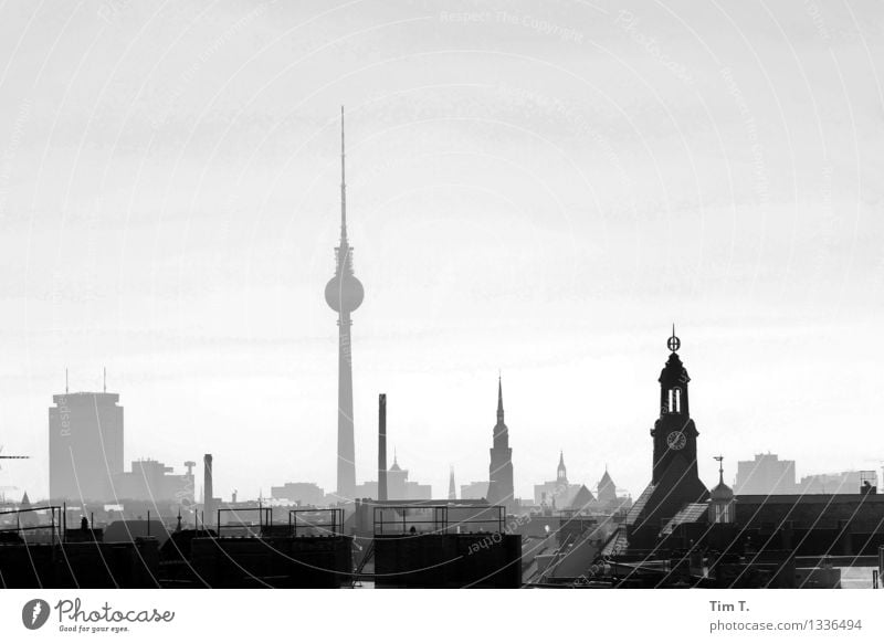 Berlin Town Capital city Downtown Old town Skyline Deserted Tourist Attraction Landmark Television tower Identity Center point Far-off places