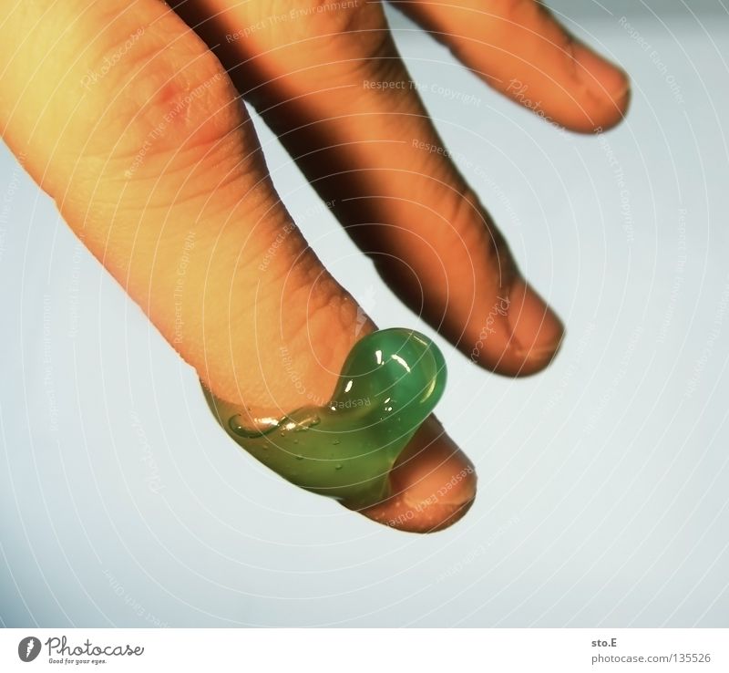 viscous Fingers Hand 3 Arrangement Fingernail Green Dreary Viscous Tenacious Gravity Smoothness Liquid Obscure Macro (Extreme close-up) Close-up Skin Clarity