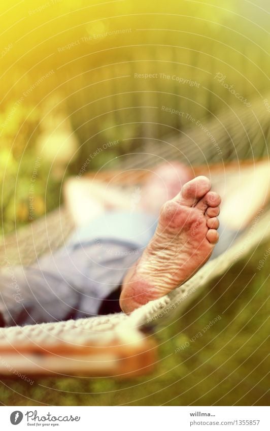 hot no matter Feet Hammock Summer Sole of the foot Dirty Toes 1 Human being Relaxation To swing Summery Man Closing time rest relax
