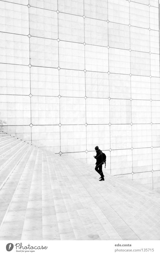 White Anesthetic Paris La Défense France Modern Grief Distress Parigi Arch de la Défense arch La Grand Arche black & white Johann Otto von Spreckelsen