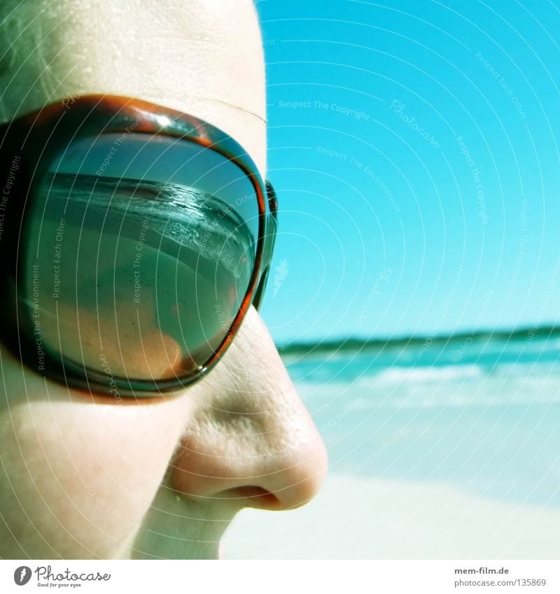 Girls Reflection Sunglasses Sand Beach Stock Photo 1273695301 | Shutterstock