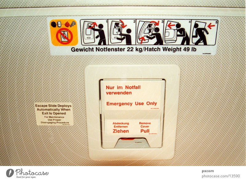 cnd.02 Pictogram Things condor Boeing emergency exit