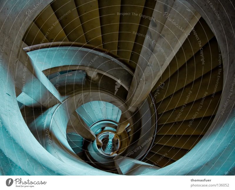 historical staircase - spiral staircase Winding staircase Steep Suction Career Fear of heights Dream Nightmare Detail Panic Historic Stairs downward pull Upward