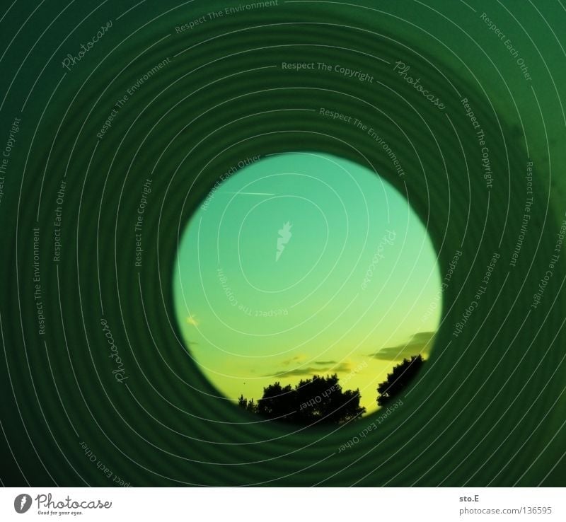 tunnel vision Tunnel Tunnel vision Narrow Round Circle Tree Treetop Progress Sunset Clouds Arrangement Pattern Obscure Fisheye Sky Looking Limitation Detail