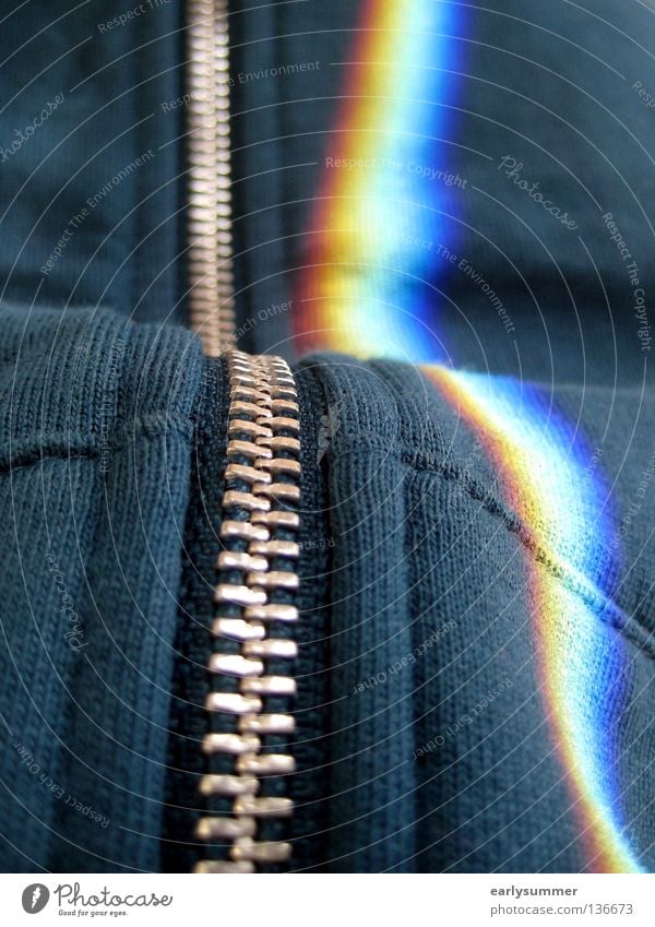 consecutively Jacket Sweater Zipper Turquoise Green Rainbow Undulating Above Multicoloured Prismatic colors Prismatic colour Red Yellow Violet Light Near