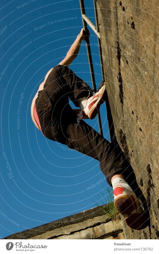 high up Parkour Jump Switzerland Sports Acrobatic Body control Brave Risk Skillful Easygoing Spirited Action Commercial Supple Stunt Stuntman Tasty Reckless