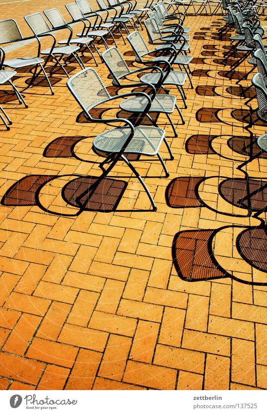 spa concert Concert Promenade Visitor Audience Empty Deserted Off-Season Parquet floor Vacation & Travel Rügen Traffic infrastructure Furniture Chair