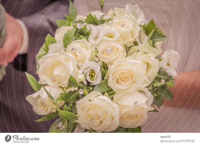 Bridal Bouquet Of The Bride With Flowers Roses In White At Wedding A Royalty Free Stock Photo From Photocase