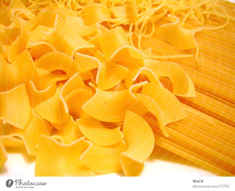 Pasta 1 Nutrition Noodles Spaghetti Cooking farvalle Colour photo Studio shot Close-up Detail Macro (Extreme close-up)