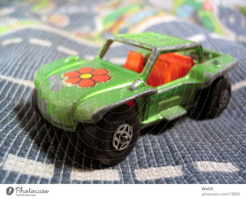 buggy Hippie Flower Green Motor vehicle Means of transport Playing Toys Collection Flower power Retro Summer Beach Vacation & Travel Convertible Transport