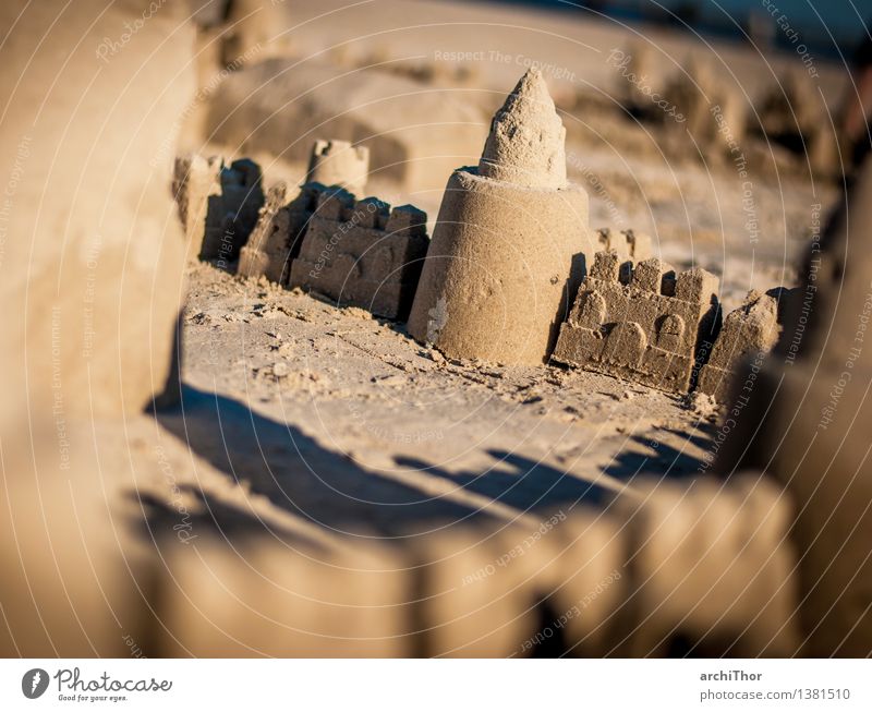 Room with sea view Manmade structures Build Brown Gray Orange Beautiful weather Beach sandcastle Desert Sand Vacation & Travel Infancy Summer Summer's day