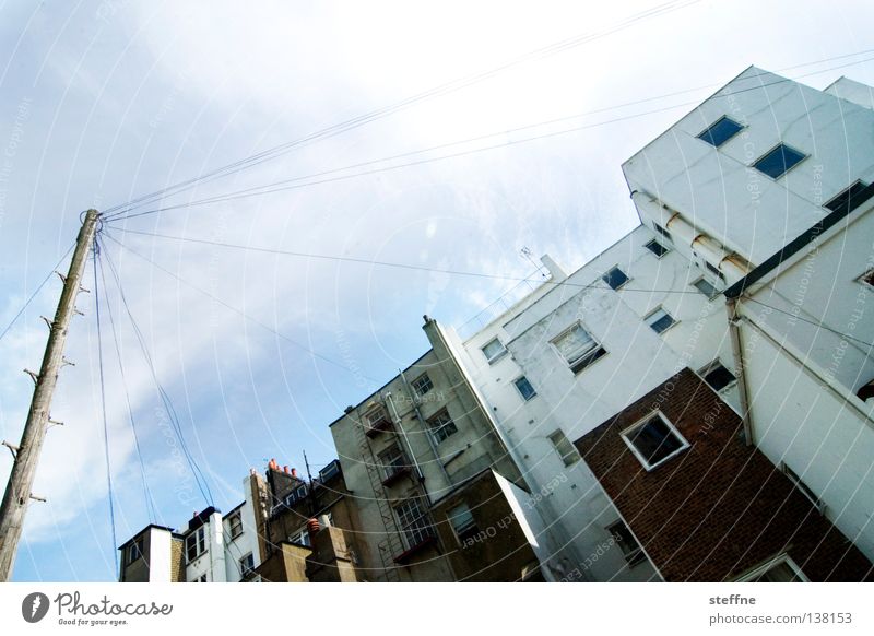 Full power Brighton England Coast House (Residential Structure) Electricity Transmission lines Electricity pylon