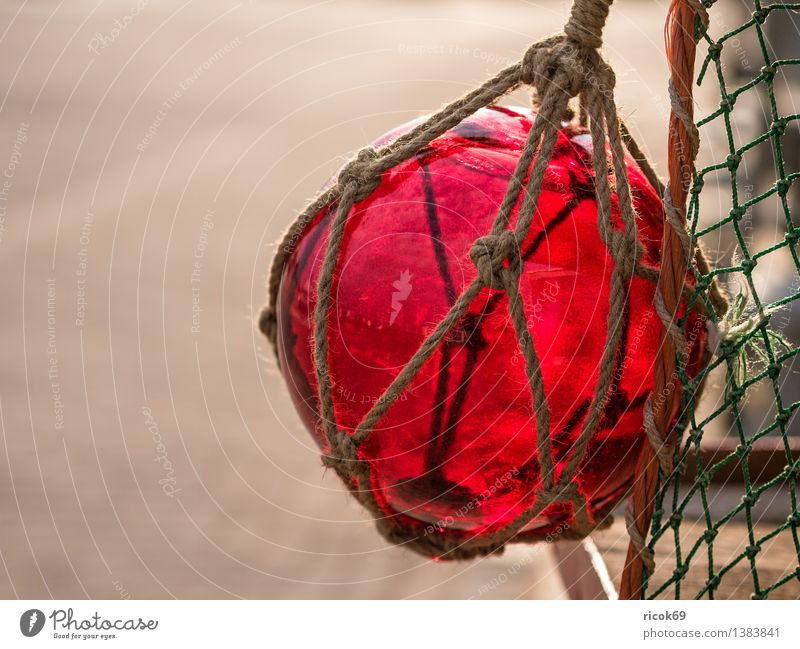 bullet Decoration Rope Navigation Sphere Net Maritime Red Business Colour Tradition Glass ball Fishery Colour photo Multicoloured Exterior shot Deserted Day
