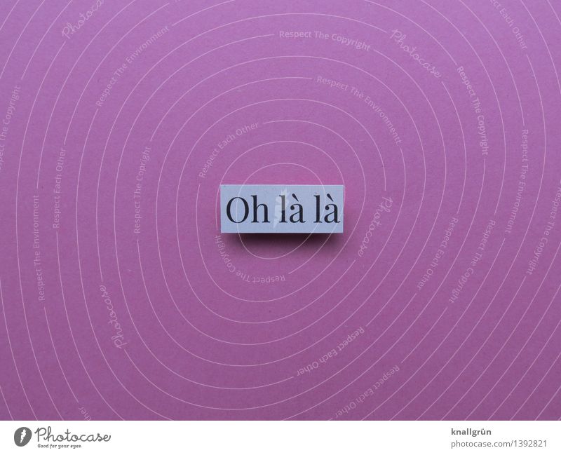 Oh la la Characters Signs and labeling Communicate Sharp-edged Eroticism Pink White Emotions Moody Desire Lust Sex Sexuality Senses Colour photo Studio shot