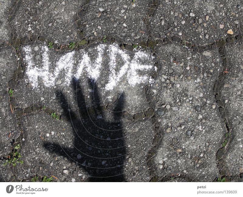 Hands (the black hand) Fingers Street Lanes & trails Characters Graffiti Authentic Project 5 Thumb Mural painting Cobblestones stone pavement painted on Chalk