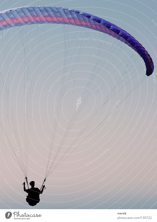 Trip into the blue Parachute Paraglider Paragliding Vacation & Travel To hold on Trust Free Infinity Beautiful Freestyle Ocean Leisure and hobbies