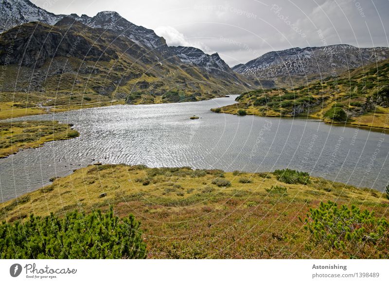 X Environment Nature Landscape Plant Water Sky Clouds Storm clouds Horizon Autumn Weather Grass Bushes Hill Rock Alps Mountain Peak Snowcapped peak Waves