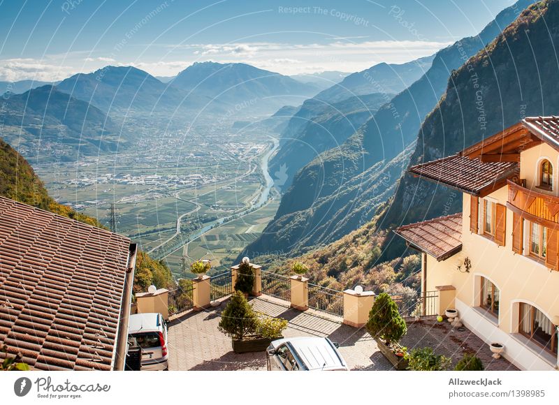 Paganella Trento Italy Autumn Alps Mountain paganella Tall Fear of heights Panorama (Format) Vantage point Mountain range Vacation & Travel Colour photo