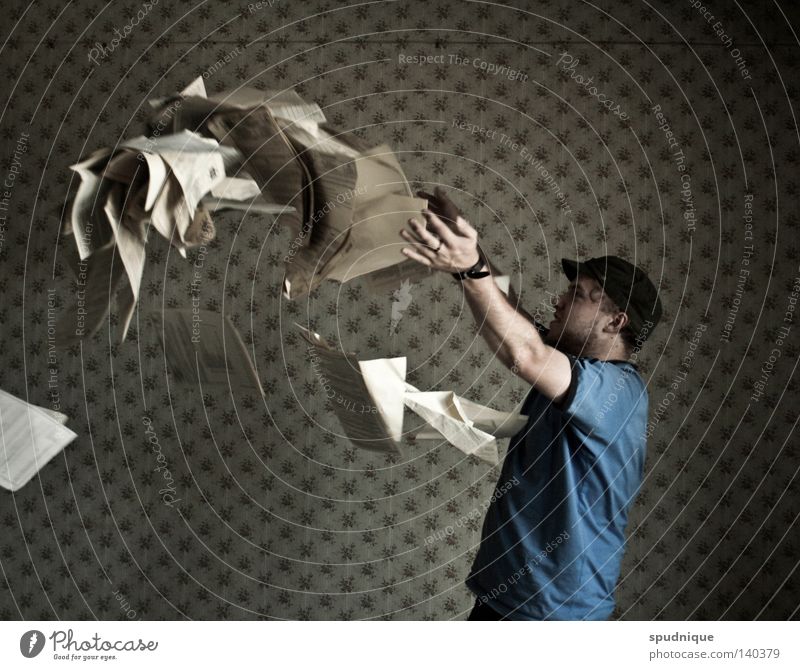 be thrown out in a high bend Throw Arch Curve Paper Page Man Human being Piece of paper Young man Leafing through