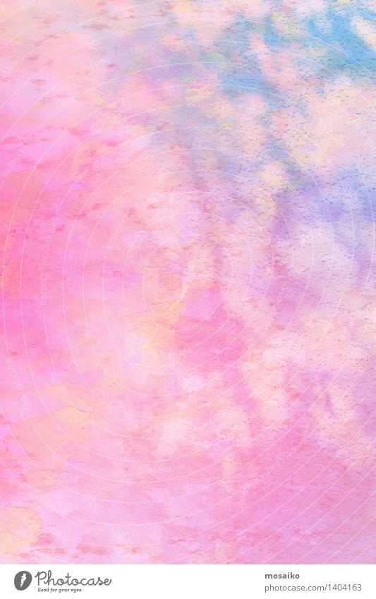 blue and pink watercolor on textured paper background - a Royalty Free  Stock Photo from Photocase