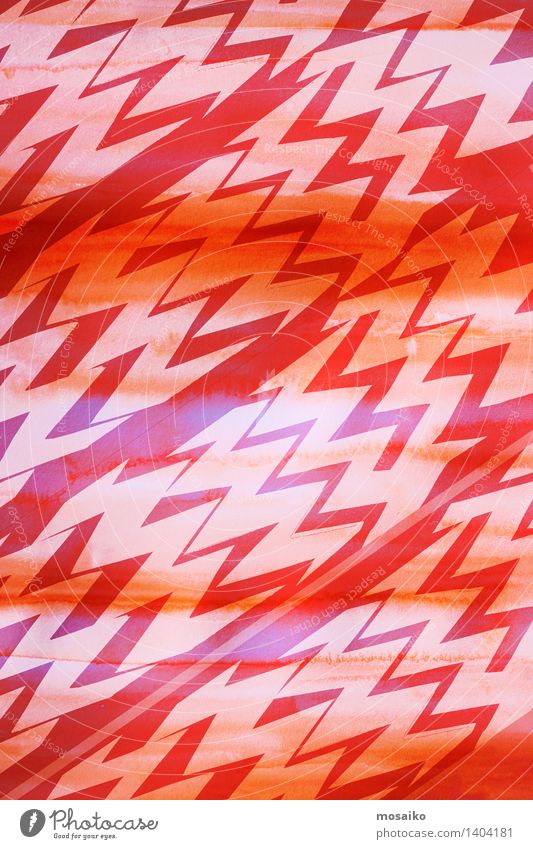dynamic zigzag pattern Design Decoration Art Ornament Line Bright Modern Red Colour Creativity Cut Minimalistic Zigzag Illustration Repeating Striped Triangle