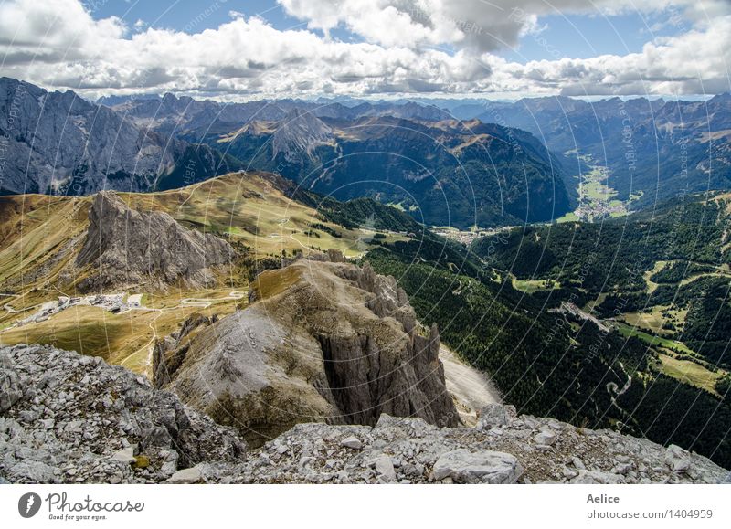 North Italian mountain landscape - Trentino alto Adige Vacation & Travel Mountain Nature Landscape Sky Clouds Park Rock Alps Fear of heights South Tyrol hightop