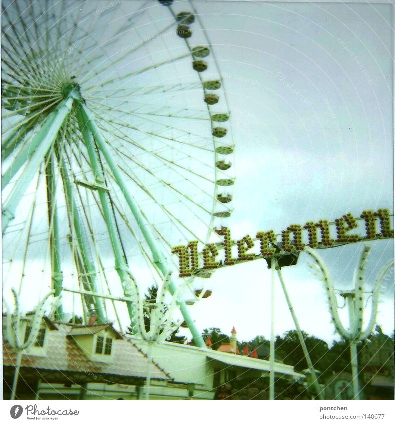 Fair, carnival, folk festival, Oktoberfest. Ferris wheel and roller coaster. Veterans as characters Joy luck Leisure and hobbies Trip Fairs & Carnivals Event