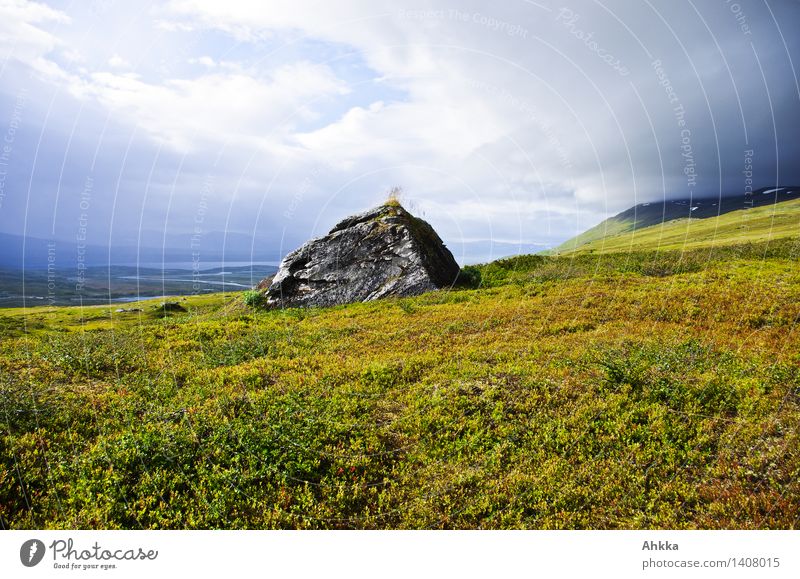 steadfast Adventure Far-off places Freedom Sky Clouds Bad weather Gale Grass Rock Mountain Fjeld Moody Secrecy Wisdom Endurance Unwavering Testing & Control