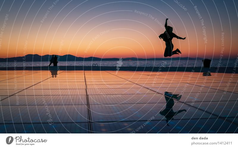 jump jump jump around :) Ocean Adriatic Sea Zadar Croatia Landmark Pozdrav sunce Movement Discover Feasts & Celebrations To enjoy Playing Jump Illuminate