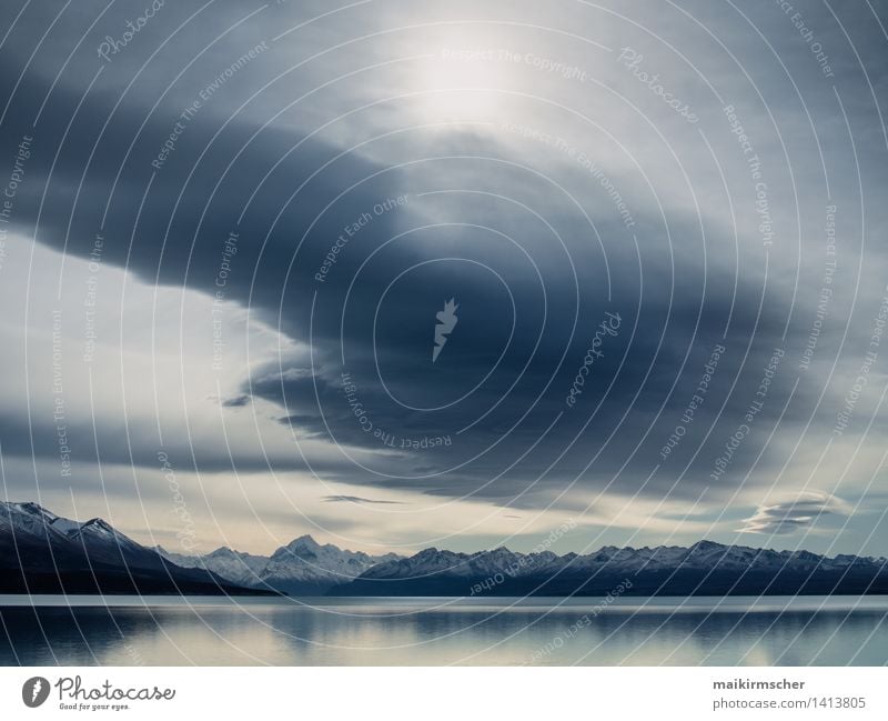 New Zealand Lake Pukaki And Mt Cook A Royalty Free Stock Photo From Photocase