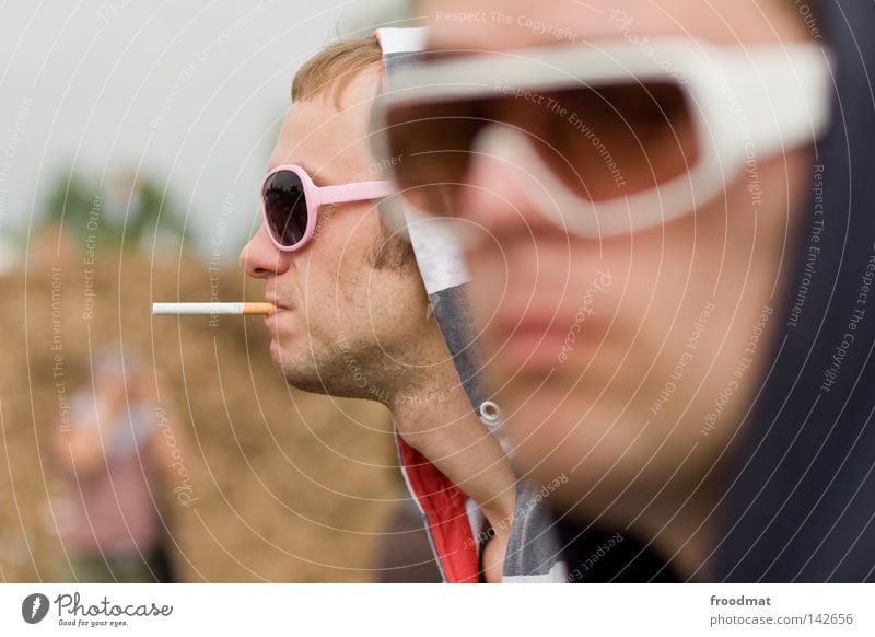 haste glasses uff Sunglasses Easygoing Style Smoking Intoxicant Dependence Iconic Retro Blur Silhouette Visitor Portrait photograph Youth (Young adults)