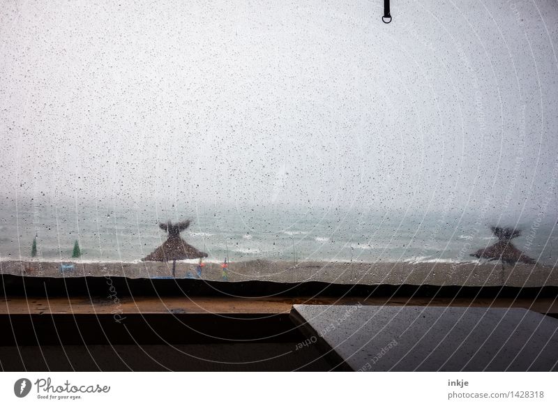 Bad mood. Vacation & Travel Tourism Summer vacation Beach Ocean Environment Nature Water Drops of water Sky Clouds Horizon Spring Autumn Winter Climate