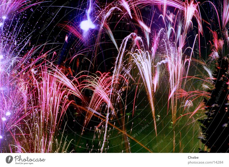 Fireworks 2001/02 Night New Year's Eve Light Long exposure Sky Firecracker Colour