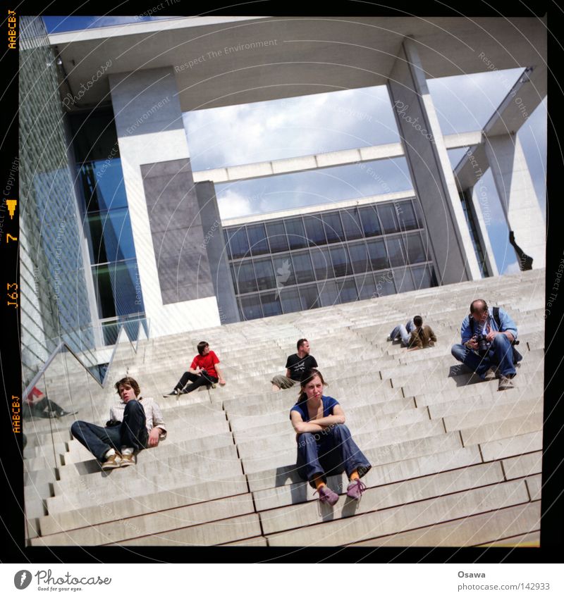 bln_08 Relaxation Seat of government Concrete Medium format Modern Berlin user meeting Stairs photocase Junkie marie-elisabeth-lüders house 6x6 Rollei SL66 Tilt