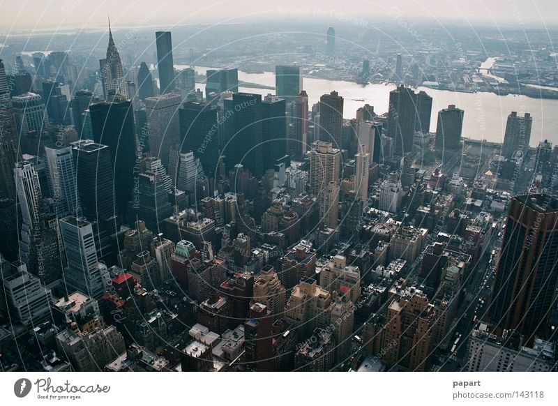 stunning New York City USA Americas American East coast Town Middle High-rise Vantage point Panorama (View) Concrete Stone Life Society Narrow Closed Height Air