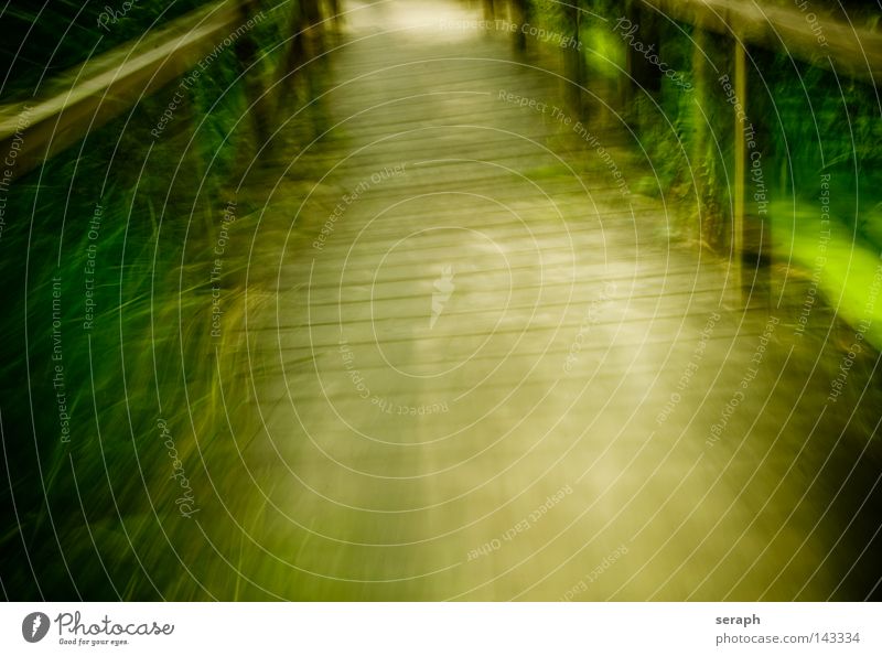 Footbridge Motion Abstract Motion blur Blur Background picture Habitat Construction Vanishing point Speed Soft Bridge building Diffuse Light Passage