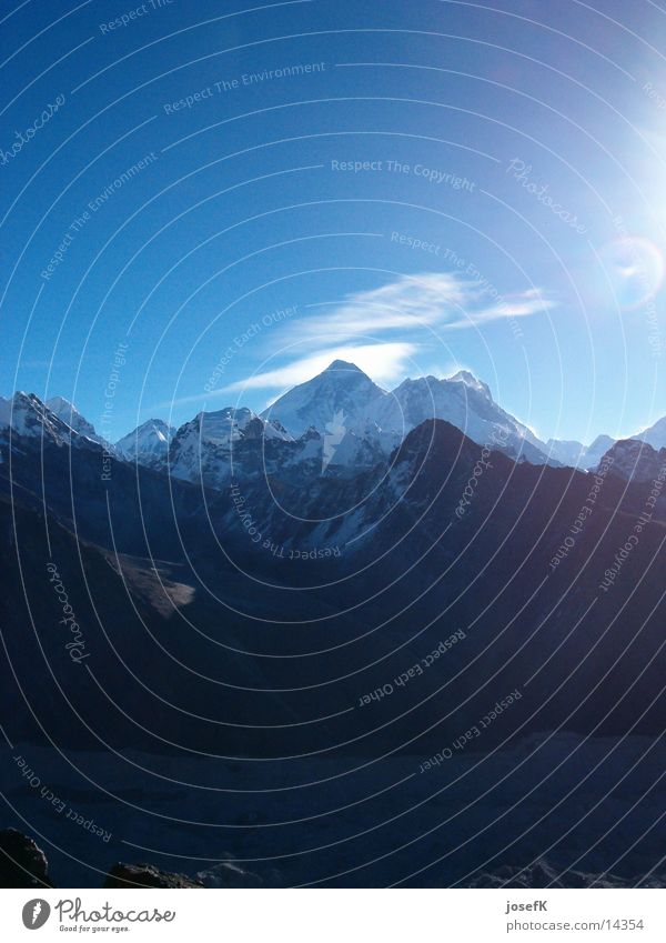 Everest2003-1 Peak Mountain Himalayas Vantage point Level