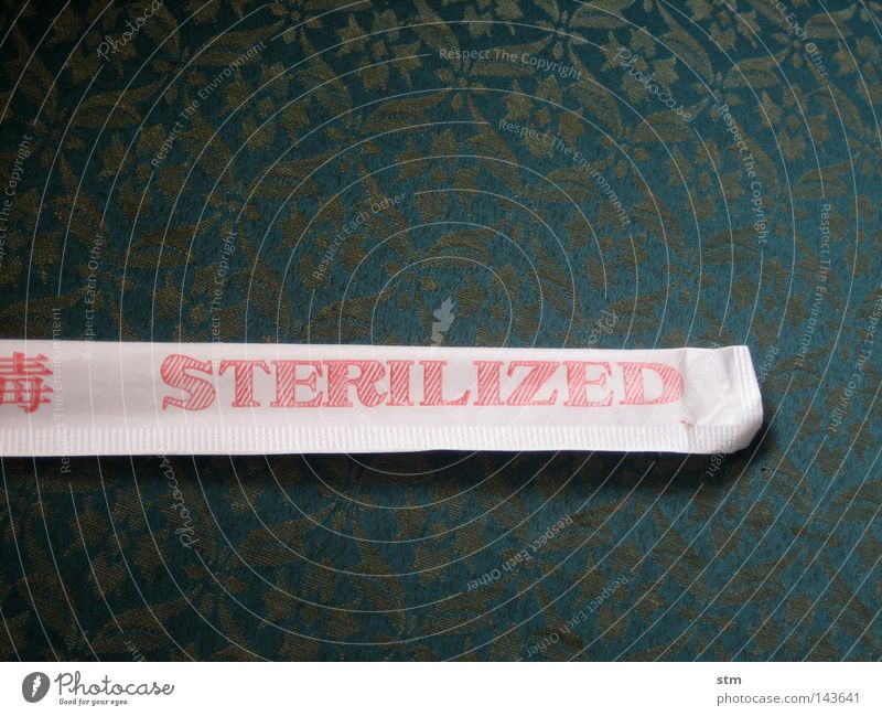 sterilized Sterile Pattern Cloth Paper Sofa Chopstick Asia Healthy Sheath sticks Clean health