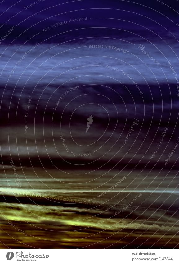 Sky & Clouds II Air Abstract Vapor trail Weather Meteorology Meteorological service Evening Painting and drawing (object) Background picture Record cover Moody