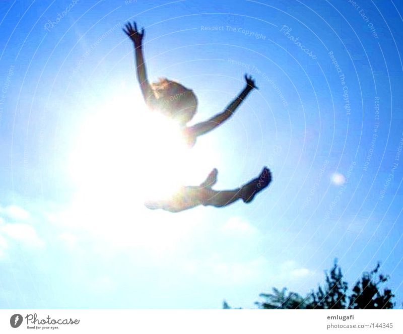 jump3 Sun Trampoline Jump Free Freedom Happiness Joy Happy Light Blue Alcohol-fueled Converse Contrast Pregnant Life Sky Flying Ease To fall