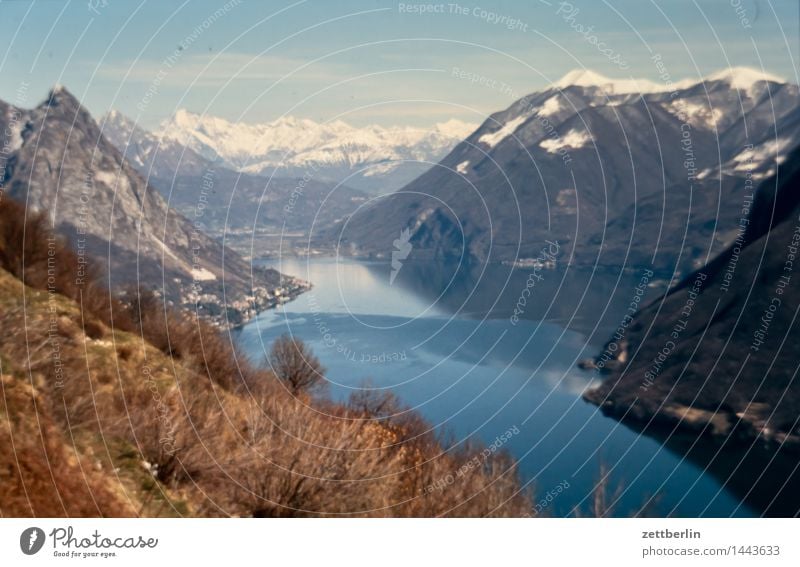 Ticino Lago Maggiore Alps Mountain Europe Rock Vacation & Travel Far-off places Sky High mountain region Climate Landscape Panorama (View) Panorama (Format)