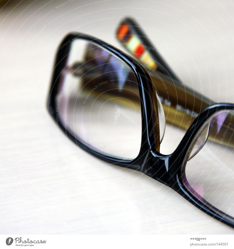 Laser eyes? No, thank you! Glasses are In! Eyeglasses Framework Vista Reflection Black Decoration Lens Looking farsighted Modern Multicoloured visually impaired