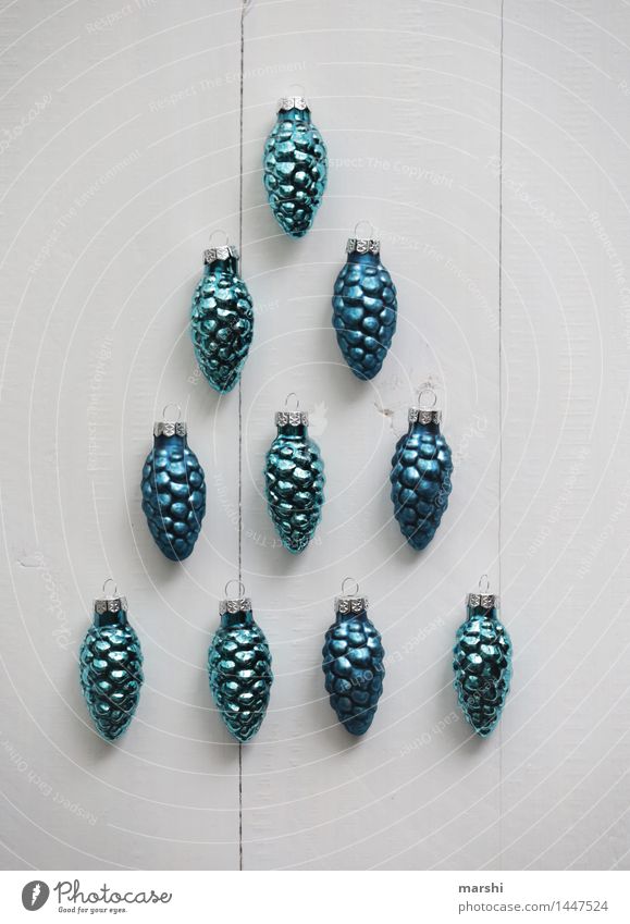 fir cones Wood Sign Emotions Moody Christmas & Advent Fir tree Cone Decoration Tree Anticipation Christmas mood Turquoise Blue Trailer Glitter Ball Seasons