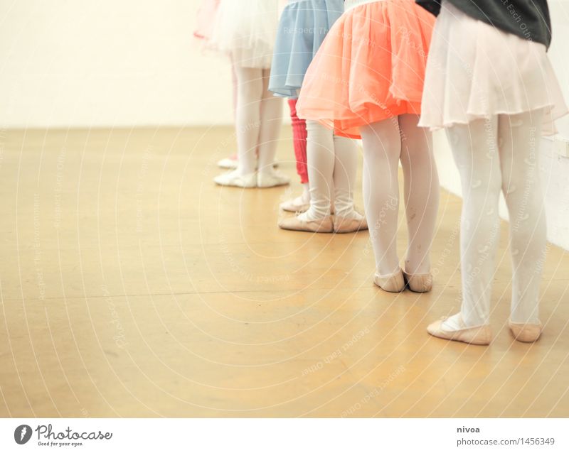 hosiery Feminine Child Girl Legs 6 Human being Group of children 3 - 8 years Infancy Art Stage Dance Dance event Dancer Ballet Skirt Tights Movement