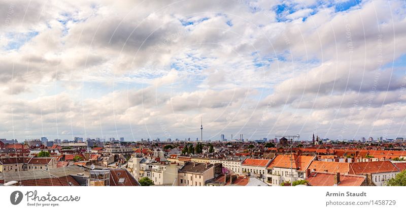 Berlin - Panorama Vacation & Travel Tourism Sightseeing Landscape Sky Clouds Spring Summer Climate Capital city Skyline House (Residential Structure)