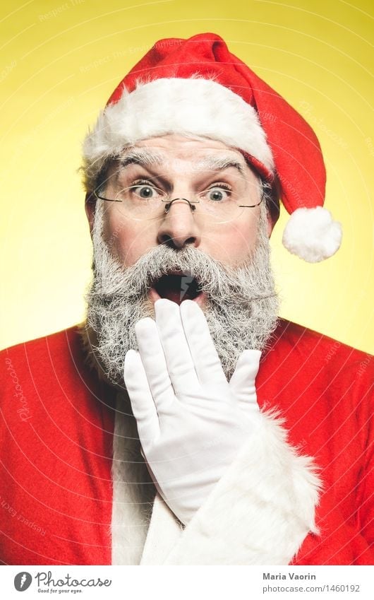 ho ho ho Feasts & Celebrations Christmas & Advent Human being Masculine Man Adults Male senior 1 45 - 60 years Coat Eyeglasses Gloves Cap White-haired