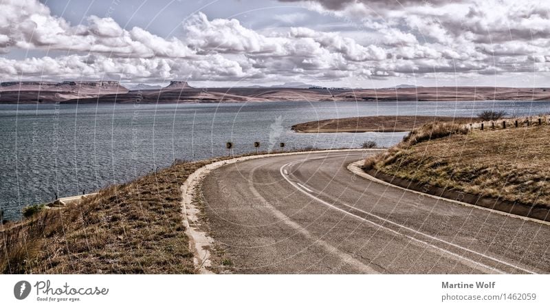 Sterkfontein Dam Nature Landscape Lake South Africa Street Vacation & Travel Far-off places free state Colour photo Exterior shot Deserted Day Panorama (View)
