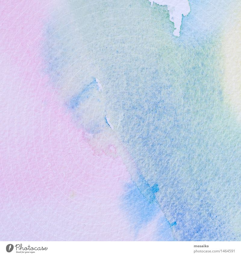 blue and pink watercolor on textured paper background Elegant Style Design Harmonious Well-being Art Painting and drawing (object) Serene Patient Calm Dream