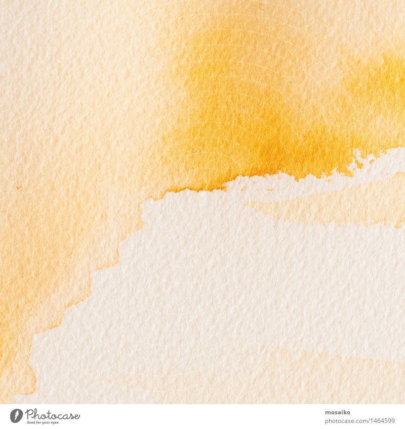 yellow watercolors on textured paper background Design Harmonious Well-being Meditation Education Painting and drawing (object) Old Bright Warmth Brown Yellow