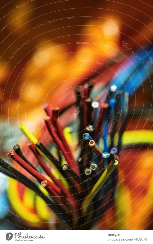 Happy New Year! Colorful cables Craftsperson Mail Telecommunications Call center Computer Notebook Cable Technology Entertainment electronics Science & Research